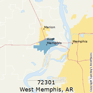 memphis west arkansas zip